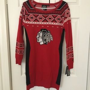 Chicago Blackhawks NWT ugly sweater dress